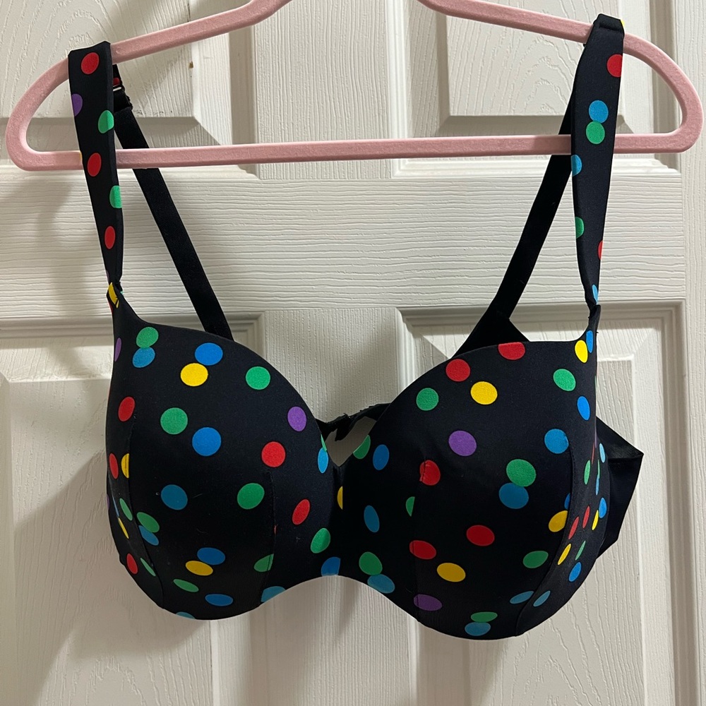40D Polka Dot Bra by Cacique